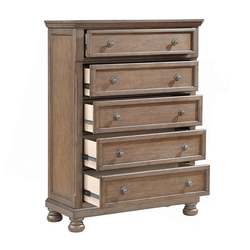 Meuble de rangement transitionnel 1pc avec meubles de chambre à coucher 5 pi