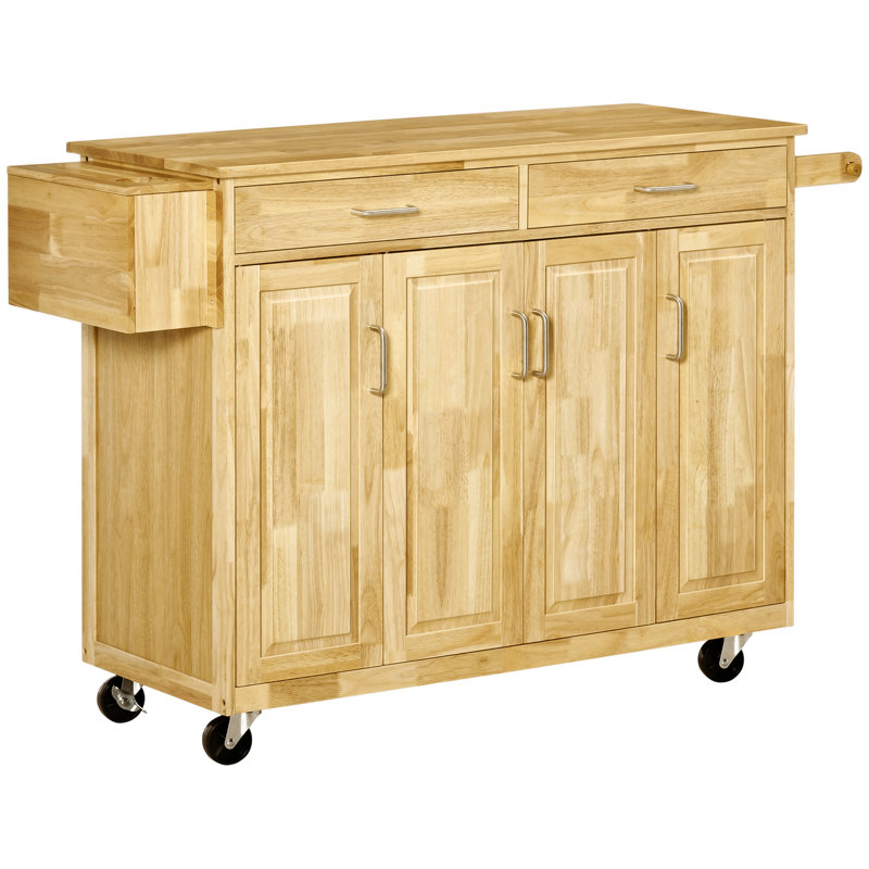 Kitchen Island On Wheels(No Include Stool)