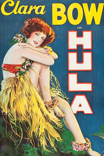 Reproduction d’art publicitaire hula-unframed, H 36 po x l 24 po x P 1,5 po