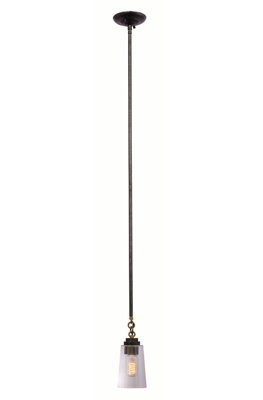Dillon 1 LT Milled Iron Pendant Kalco