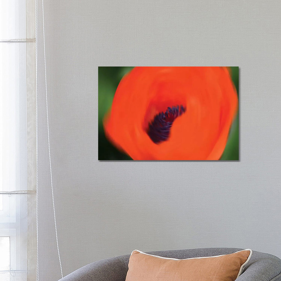 Orange Poppy von Savanah Plank - Galerie-verpackte Leinwand Giclée auf Leinwand