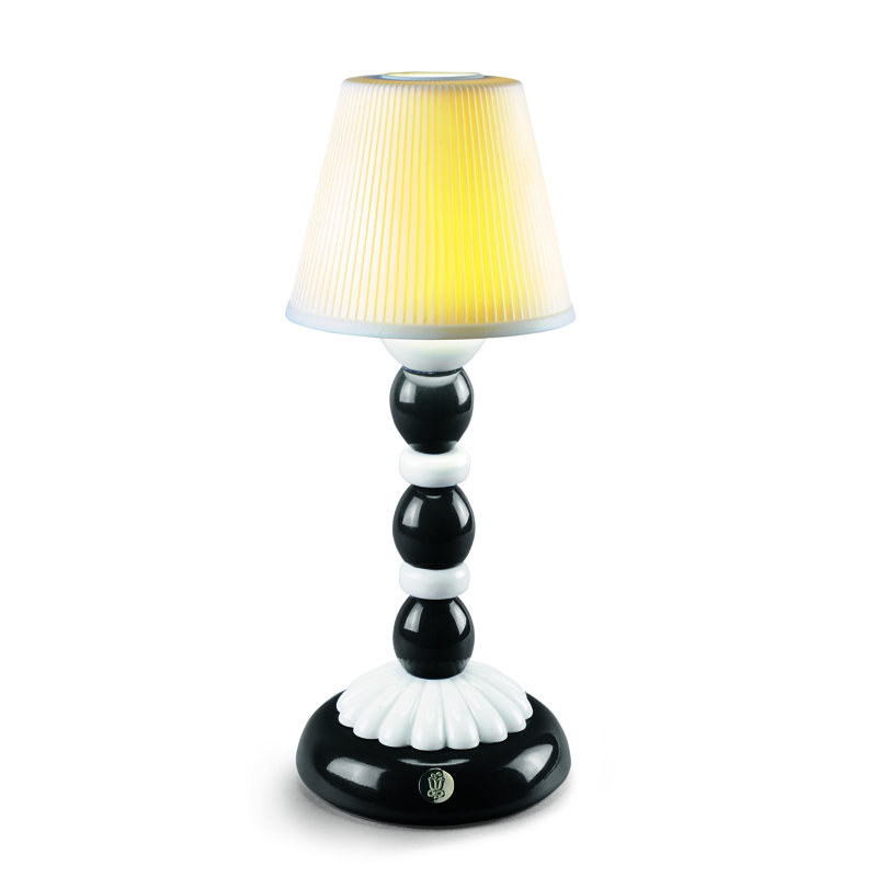 Lampe de table Palm Firefly 11,81 ", Noir / Blanc