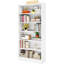 Bibliothèque moderne blanche avec rangement pour le salon, le bureau, la chambre à coucher-2030437504-2030437507