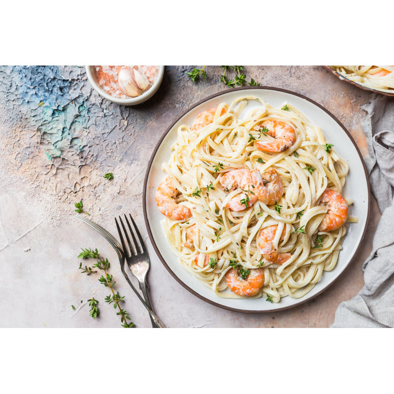 Italian Pasta Fettuccine - Wrapped Canvas Print, 20cm H x 30cm W x 3.8cm D