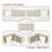 Extendable Multi-functional Makeup Vanity Home Office Desk