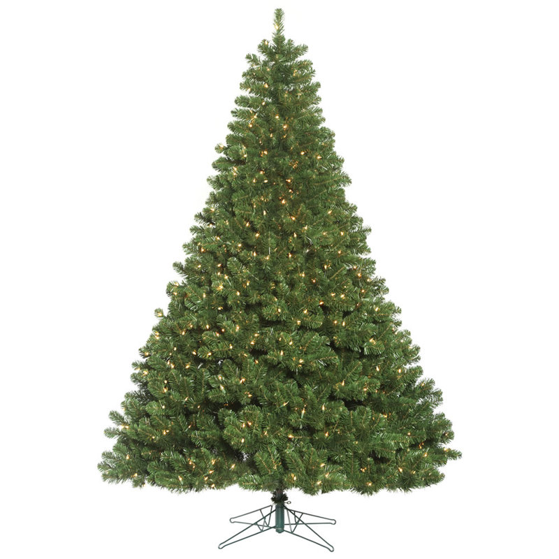 Oregon Fir Artificial Christmas Tree with Clear Lights, ClearDura-Lit® Incandescent, 8.5'