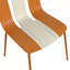 Ensemble de 4 chaises à blocs de couleur à rayures modernes