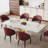 Ponciano 9 - Piece 94.48'' Rectangular Extendable Sintered Stone Dining Table with 8 Leather Chairs Dining Set-1173866839-1173866836