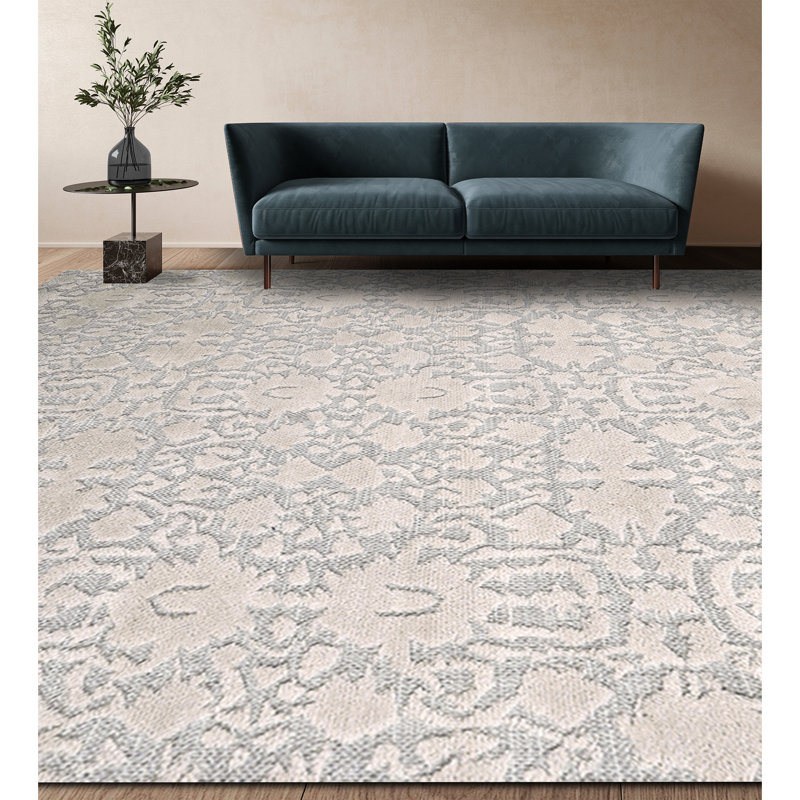 Wool Area Rug, Rectangle 6' x 9'