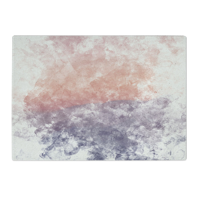 Tempered Glass Sunset in California Chopping Board, 20 cm x 28.5 cm