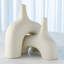 Stretch Cream 10" Earthenware Table Vase