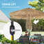 Parasol de patio de 9 pi Tiki Hula Thatched