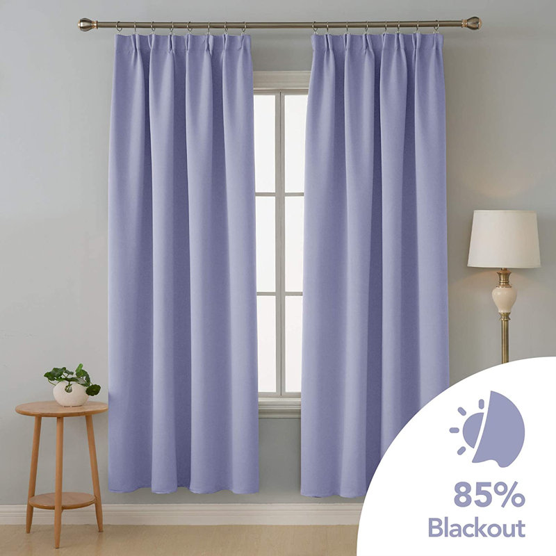 Fari Blackout Curtain Pair, Forest Green, 132cm W x 229cm D