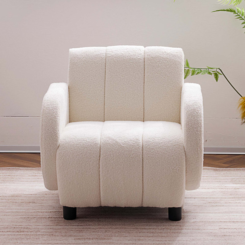 Fauteuil d'appoint avec accoudoirs en velours Modern 466D688FC71F471889B15BAEF9305888