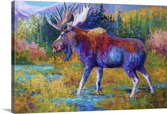 «Clodagh Autumn Glimpse» par Marion Rose, reproduction d'art sur toile, H 24 po x l 36 po x P 1,25 po