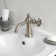 Kingston Brass Wendell Single-Handle 1-Hole Deck Mount Bathroom Faucet with Knurled Handle and Push Pop-Up Drain