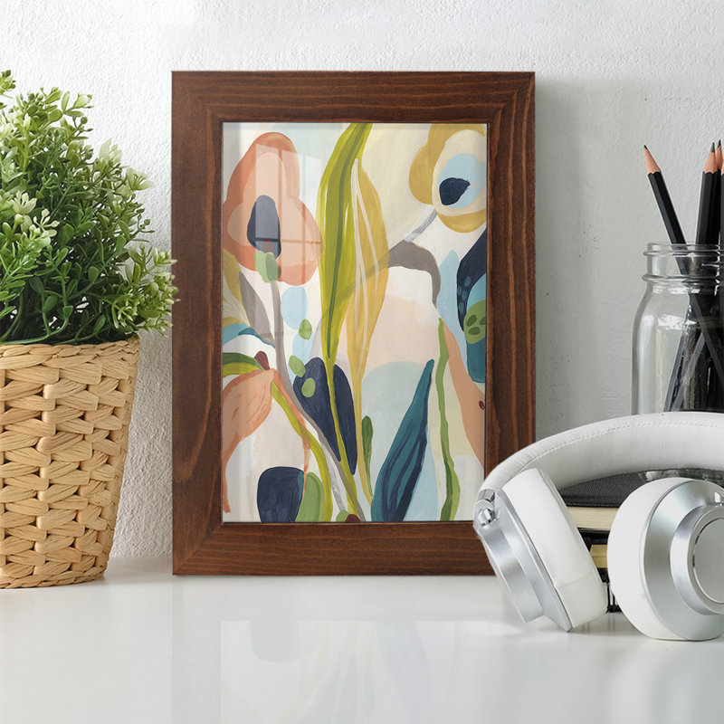 Jungle Jewels II, reproduction encadrée, H 6 po x l 4 po x P 1 po, Châtaigne