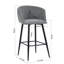 Meurer Upholstered Counter Stool with Metal Frame-588187926