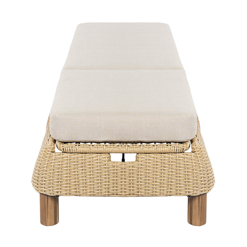 Outdoor Single chaise with Cushions