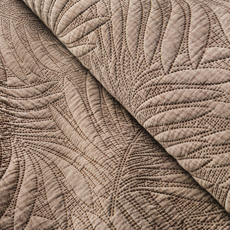 Rhoden Floral Bedspread, Brown, W220 x L240cm