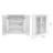 Jaeden Removable Two-Door Wall Cabinet with Water-Textured Glass and Adjustable Shelves-106209695