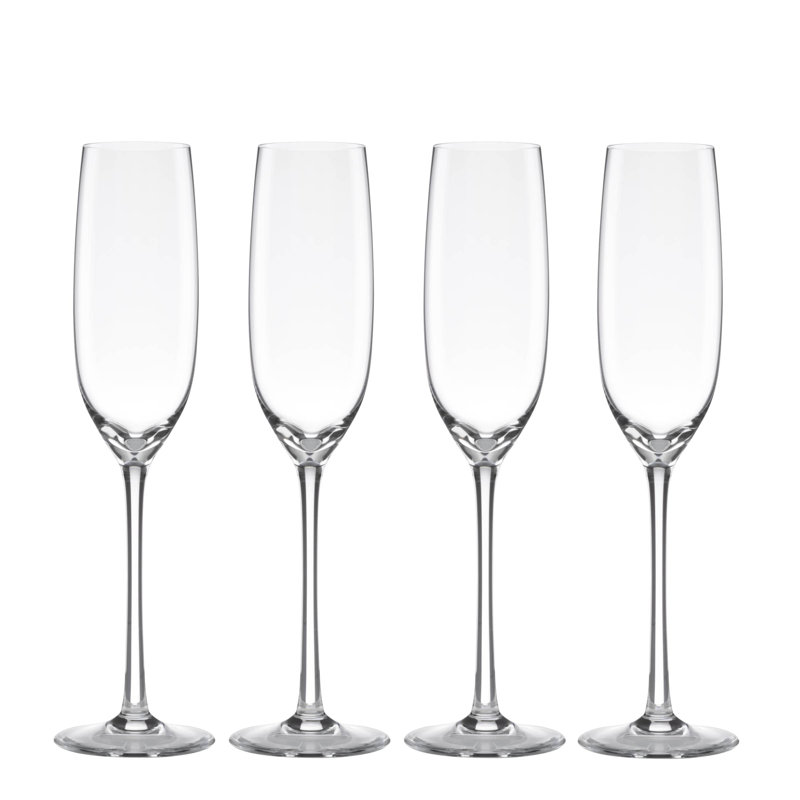 Tuscany Classics Clear Crystal Champagne Flute Set