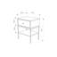 Aieden 45 cm W Bedside Table