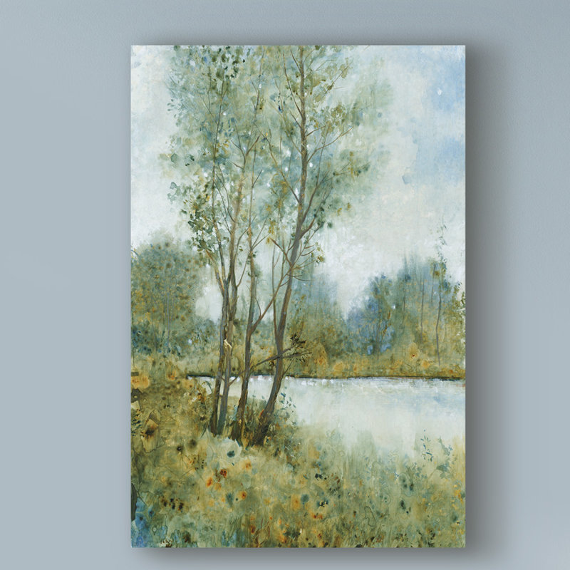 « early spring ii », reproduction de peinture à l’acrylique sur toile tendue, H 47 po x l 30 po x P 2 po