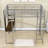 Waukee Steel Full Loft Bed with Build-In Desk with Built-In Ladder-773034771
