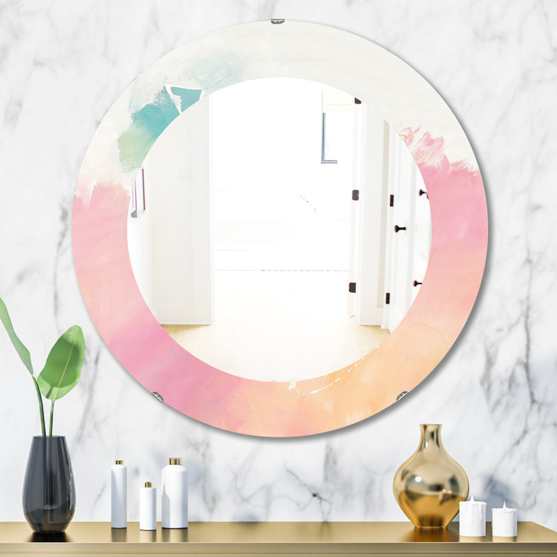 Bridge I Mid Century Accent Mirror, 20" W x 30" H, Omber 1