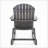 Slat-Backed Acacia Wood Adirondack Rocking Chair, Perfect For Outdoor Comfort And Style With Weather-Resistant Durability