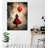 Stylish Decorative Canvas Painting, 19.7 x 27.6 Inches | High-Quality 50% Cotton / 50% Polyester with Digital Printing | Sturdy Wooden Frame (0.8 x 0.8 Inches) | Perfect for Living Room, Bedroom, or Office Decor