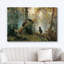 Reproduction d'art sur toile, "Bears in Forest"-56497635