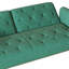 Canapé-lit de luxe en velours vert avec canapé-lit