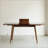 Walnut Colour Solid Oak Round Corner Diagonal Leg Telescopic Table 1.2-1.6M, For 6-8 People