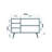 Modern Console Table with Multi-Shelf Storage, Sonoma Oak Finish, 47.2 x 35.4 x 14.2 inches | 100% Melamine Coated Particle Board, Hornbeam Legs, UV Coating, Wall-Mountable | Perfect for Home Office & Living Room-608535304