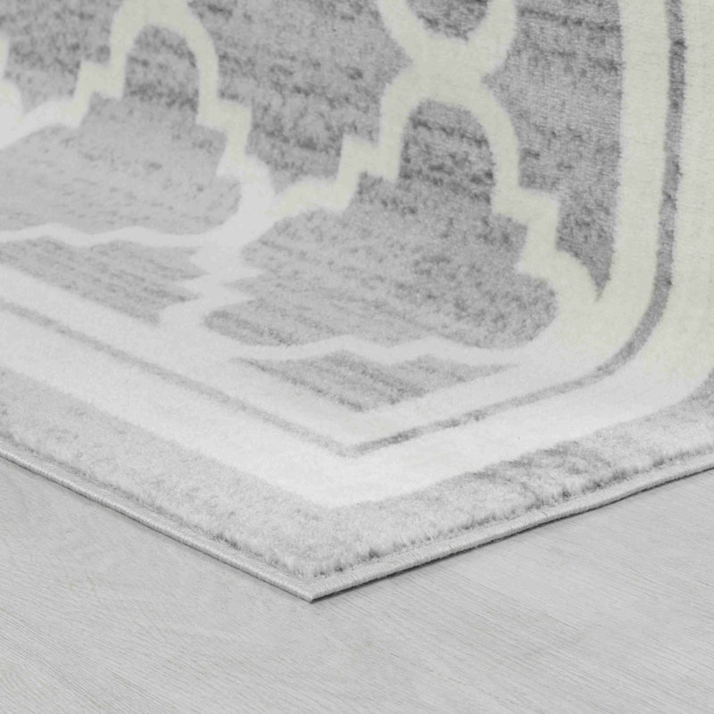 Tapis marocain gris 5 pi x 8 pi, Rectangle 5 pi x 8 pi 