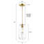 Luminaire suspendu en pot 1 lumière Olea-1489750207