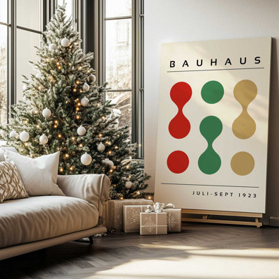 Bauhaus Shapes Reimagined Print on Canvas