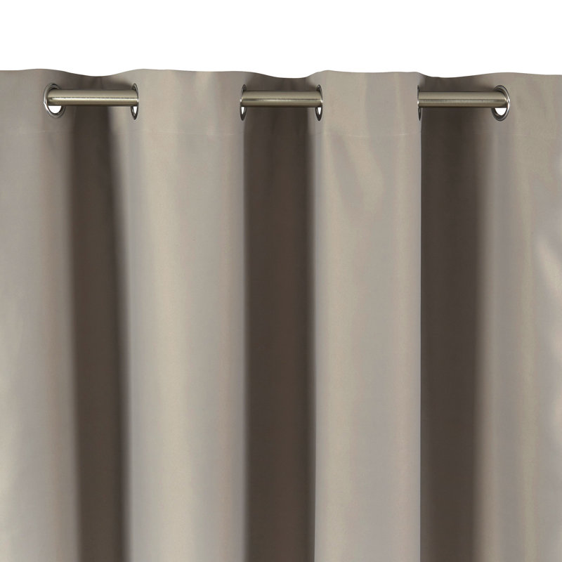 Blackout Single Curtain Panel, Light Grey, 350 W x 270 D cm