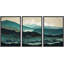 "Couches abstraites, Horizons mystiques, illustrations, art moderne, décor, chic, salon, chambre à coucher", 3 pièces-100781069-100781071