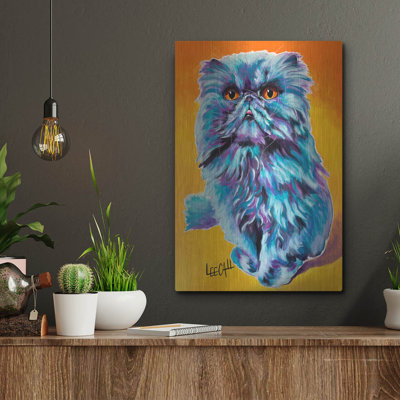 " Luxe Metal Art 'Captian Poofy'' By Dawg Painter " by Dawg Painter