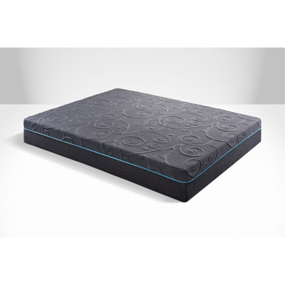 14-inch, Gel- Memory Foam, Mattress, King Size, Medium Firm, Easy Setup, , Isolates Movement Dark Gray, To Up, Breathable Fabric