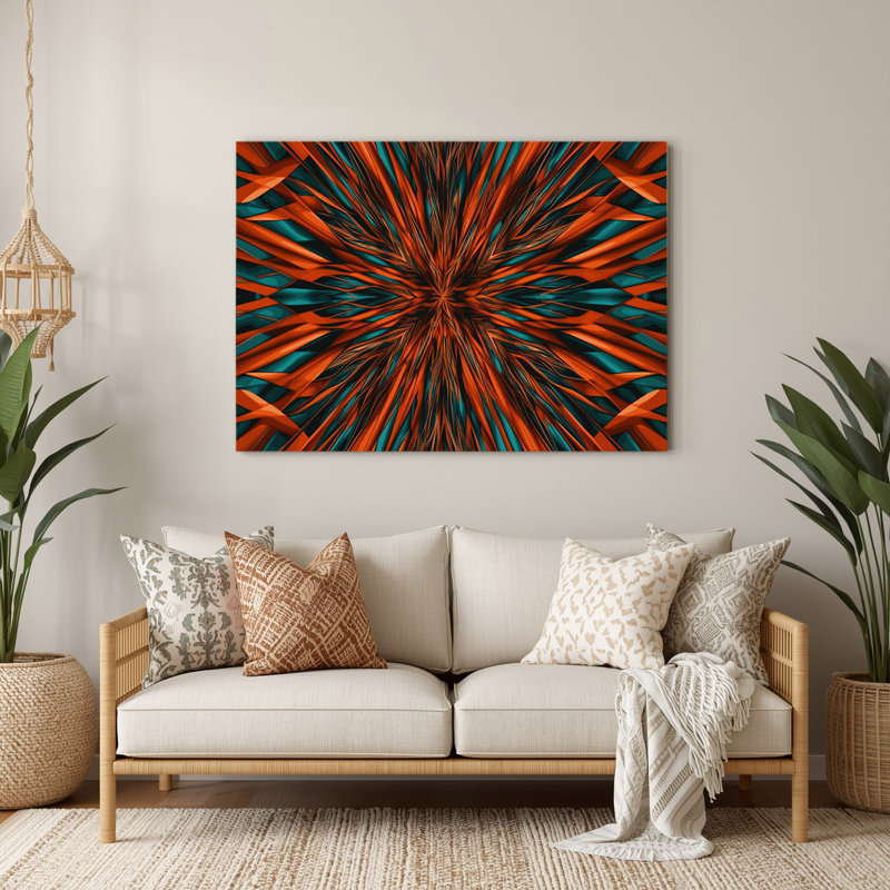 Art mural noir Op Art 66, 144" H x 216" W x 0.05" D