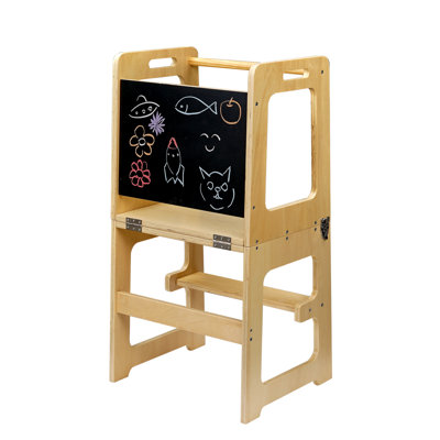 Helper Tower With Chalkboard Kitchen Step Stool