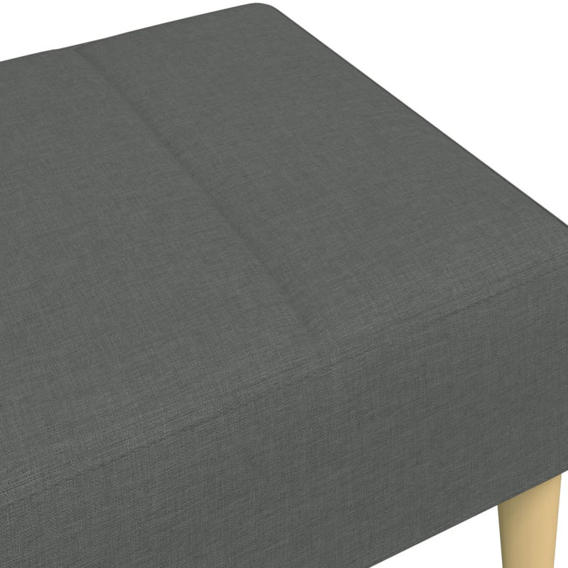Ebern Designs Footstool 30.3"X21.7"X12.2", Brown, Dark Gray, Fabric