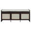 Banc de rangement rembourré avec tiroirs et coussin amovible-86907379
