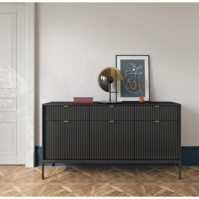 Ashvik 154cm W 3 - Drawer Chest of Drawers