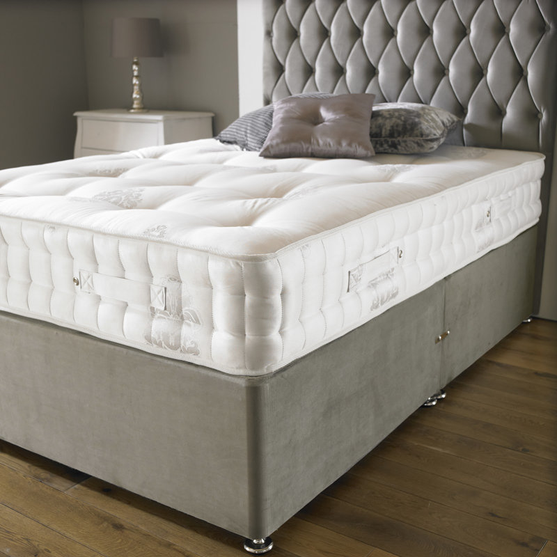 26cm 1000 Pocket Sprung Mattress, Medium Firm Feel, Natural Organic Cover, Provides Healthy Spine Alignment and Back Support.