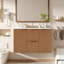 Meuble-lavabo simple avec portes à fermeture en douceur et tiroirs divisés